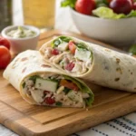 Plated Chicken Salad Wrap