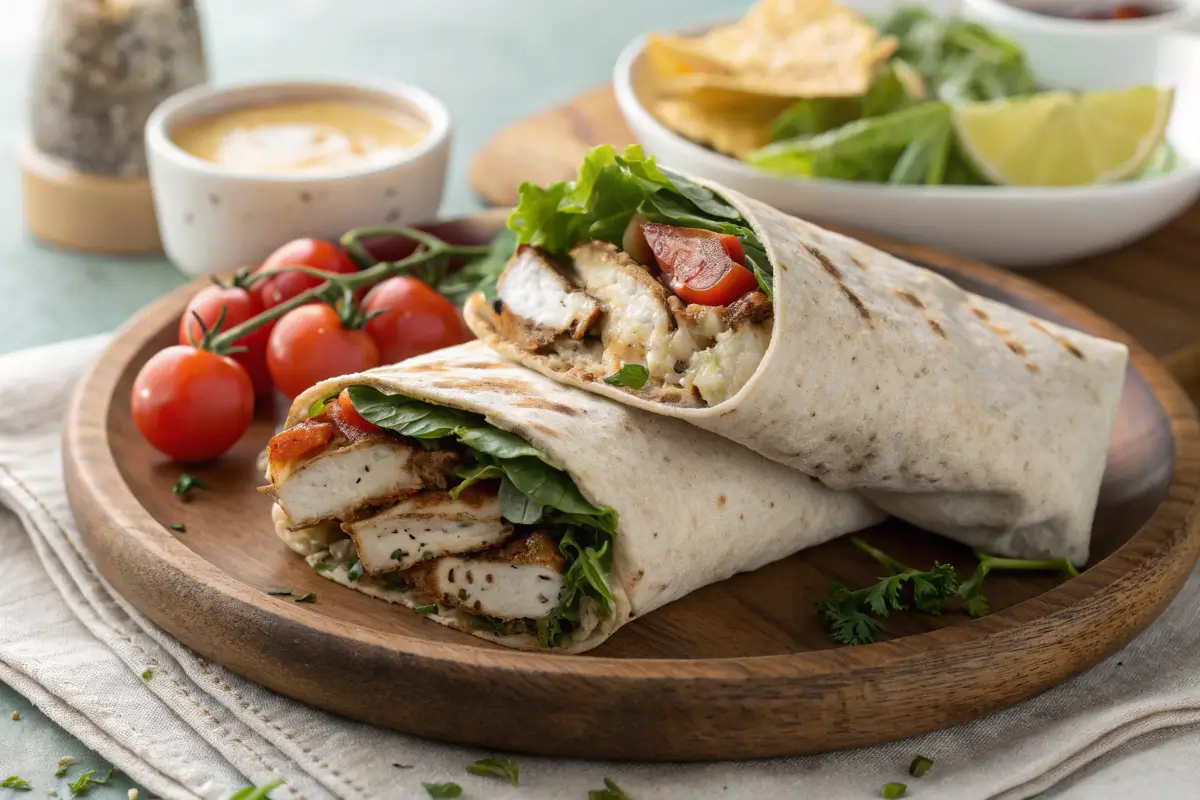 How many calories in a chicken salad wrap?