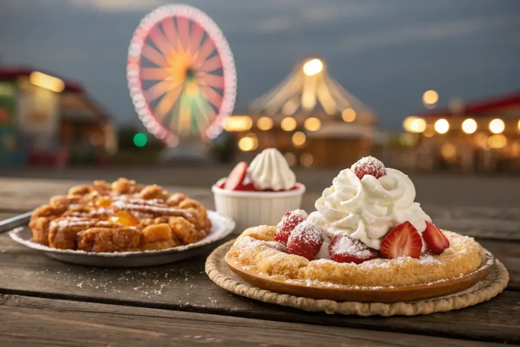 Is fried dough the same as funnel cake